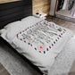 To Our Daughter, Whenever you feel overwhelmed, Velveteen Plush Letter Blanket, Gift from Dad and Mom - I Love Heartstrings