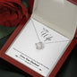To Wife from Husband Love Knot Necklace Anniversary gift CZ jewelry gift birthday jewelry - I Love Heartstrings