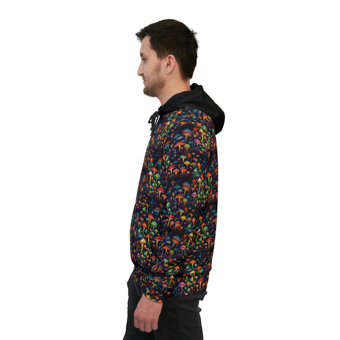 Unisex Mushroom Athletic Hoodie (AOP) - I Love Heartstrings
