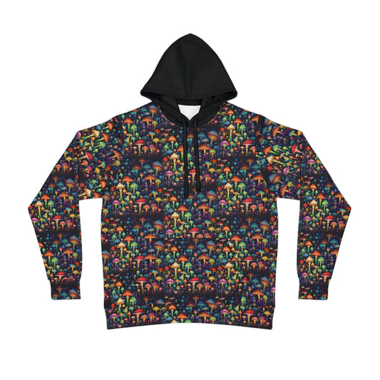 Unisex Mushroom Athletic Hoodie (AOP) - I Love Heartstrings