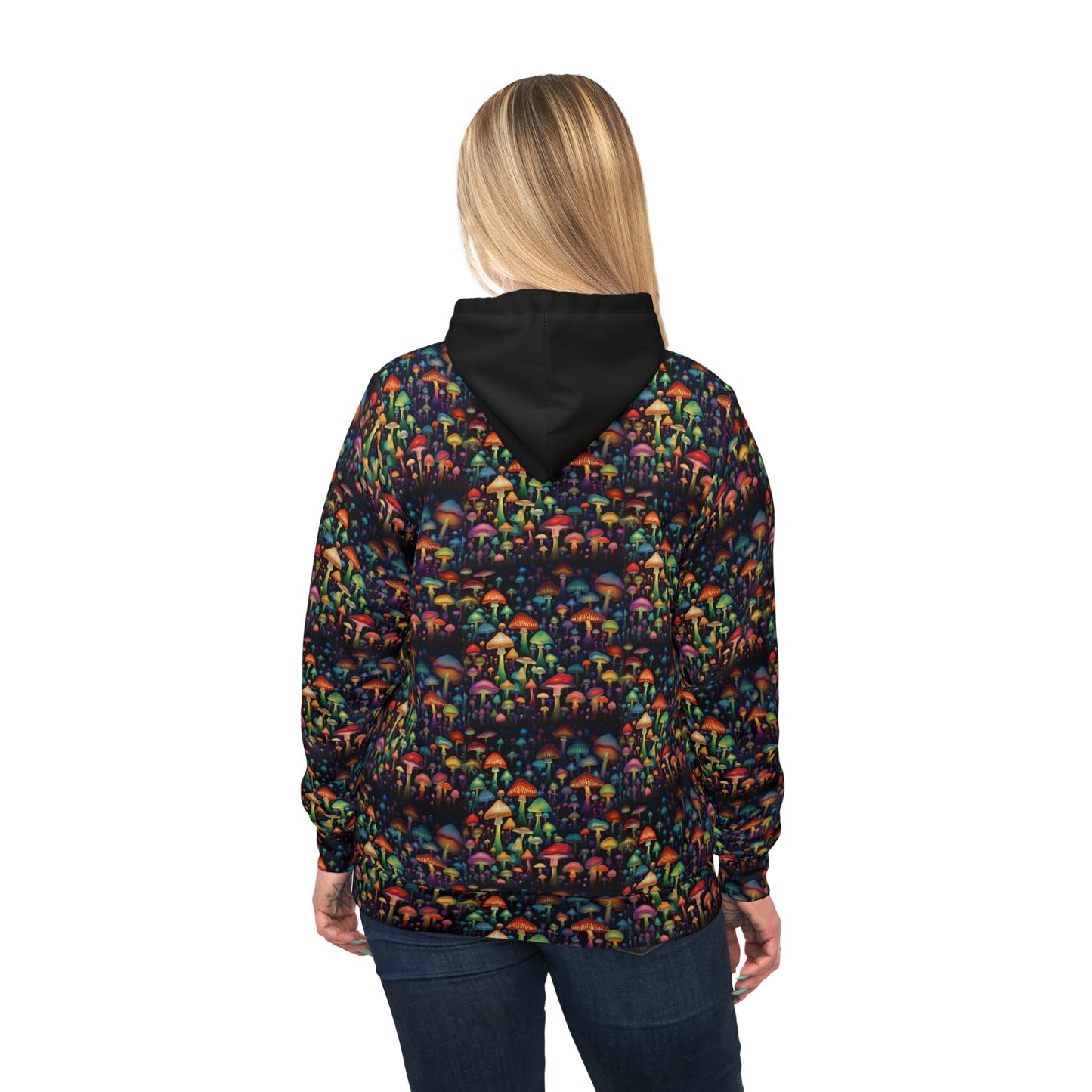 Unisex Mushroom Athletic Hoodie (AOP) - I Love Heartstrings