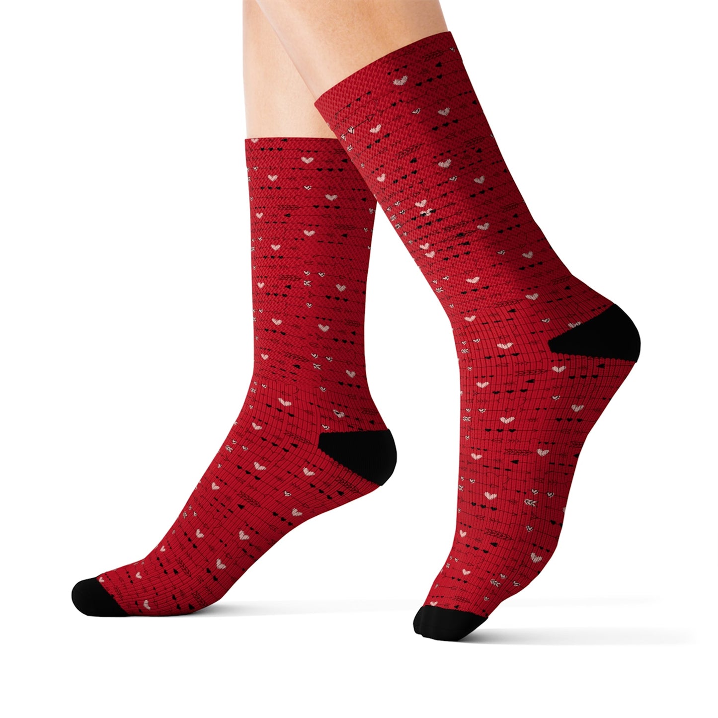 Valentine Heart strings Socks - I Love Heartstrings