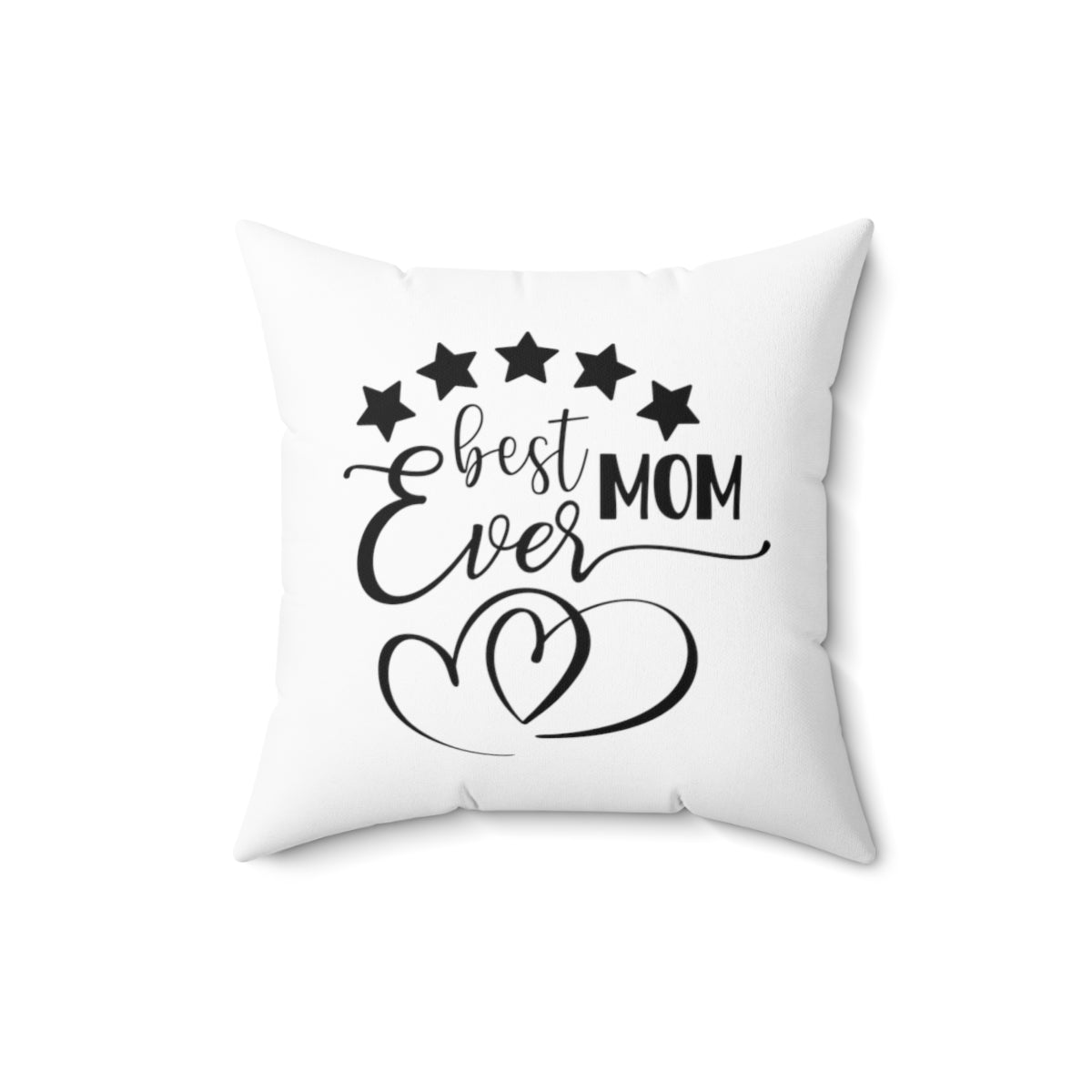White Chaos Coordinator / Best Mom Ever Polyester Square Pillow Two-sided Quote pillow for Mom Busy Mom Pillow Gift for Mother - I Love Heartstrings