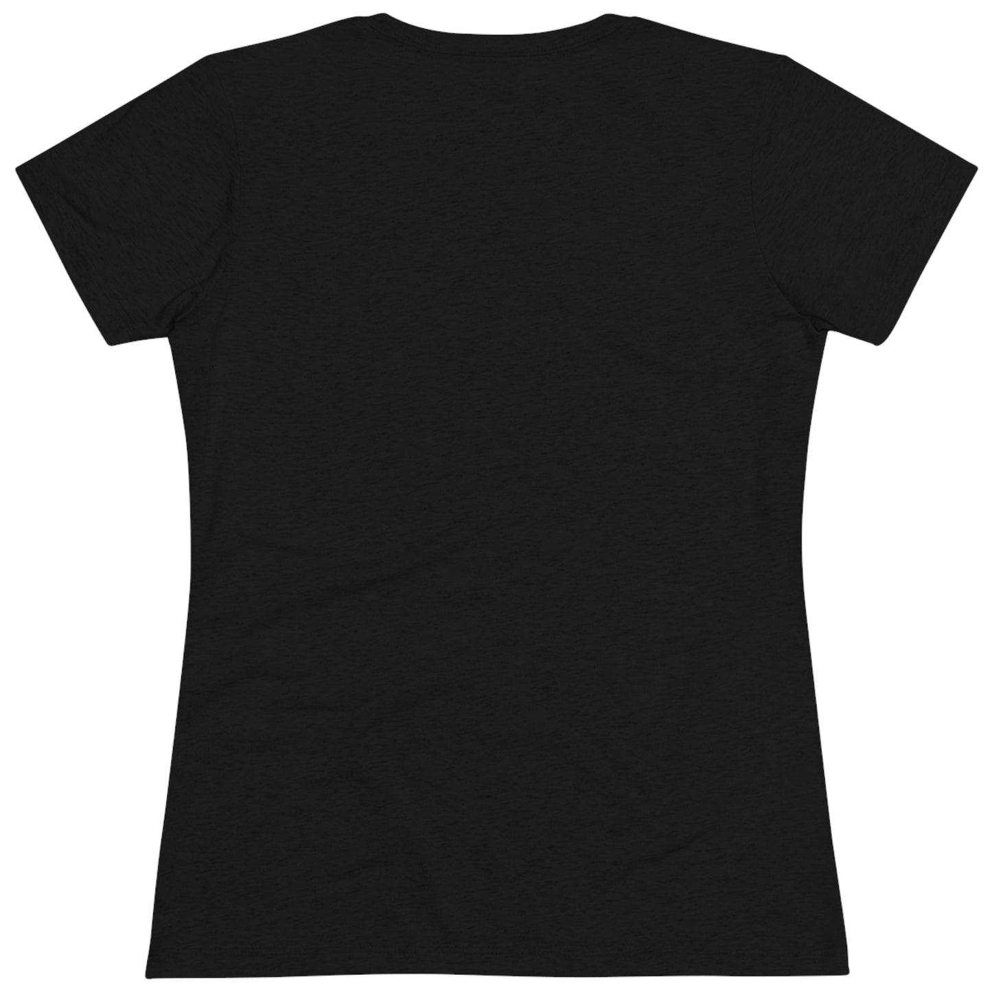 Women's Teacher Shirt in Black with Rainbow, Tri-blend Tee - I Love Heartstrings