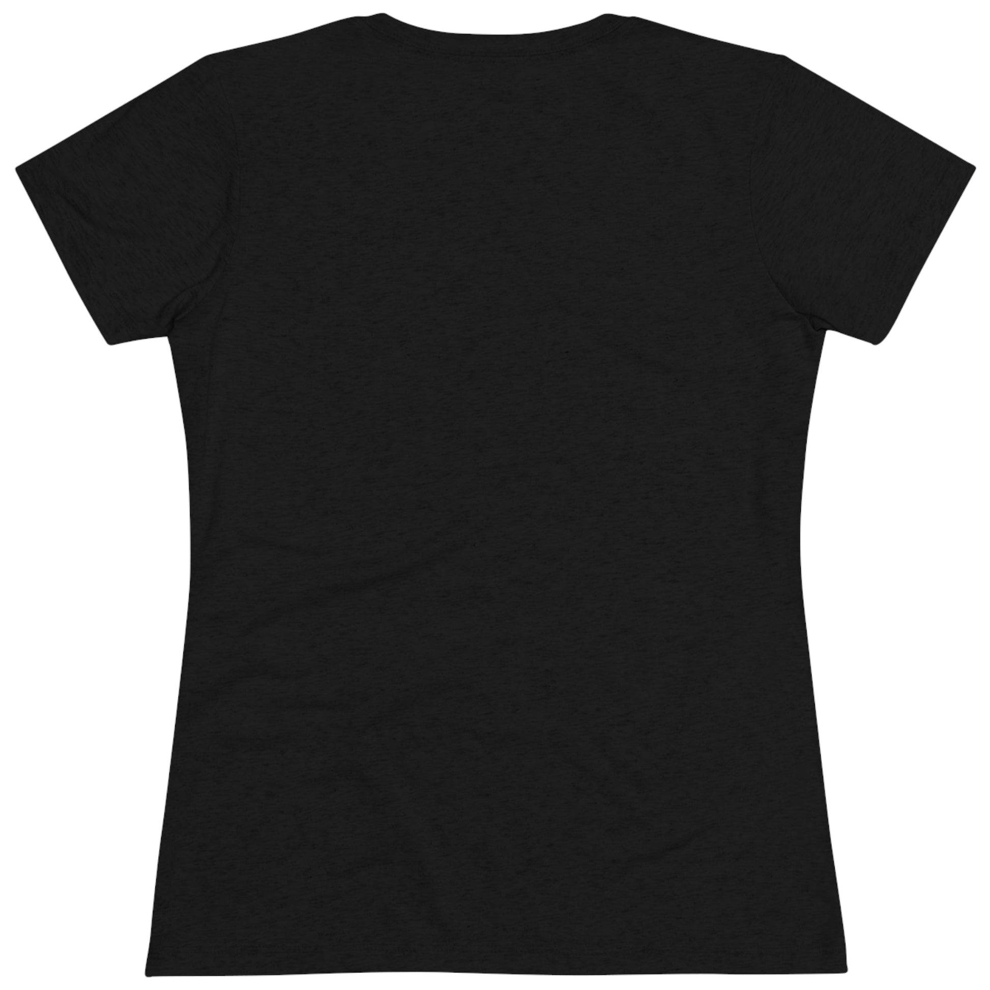Women's Teacher Shirt in Black with Rainbow, Tri-blend Tee - I Love Heartstrings