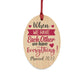 Wooden Christmas Ornaments Couple gift for husband for wife Married 2022 Keepsake ornament - I Love Heartstrings