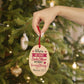 Wooden Christmas Ornaments Couple gift for husband for wife Married 2022 Keepsake ornament - I Love Heartstrings