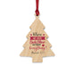 Wooden Christmas Ornaments Couple gift for husband for wife Married 2022 Keepsake ornament - I Love Heartstrings