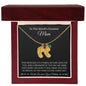 World's Greatest Mom Baby foot Necklace with birthstone and Message card - I Love Heartstrings