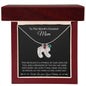 World's Greatest Mom Baby foot Necklace with birthstone and Message card - I Love Heartstrings