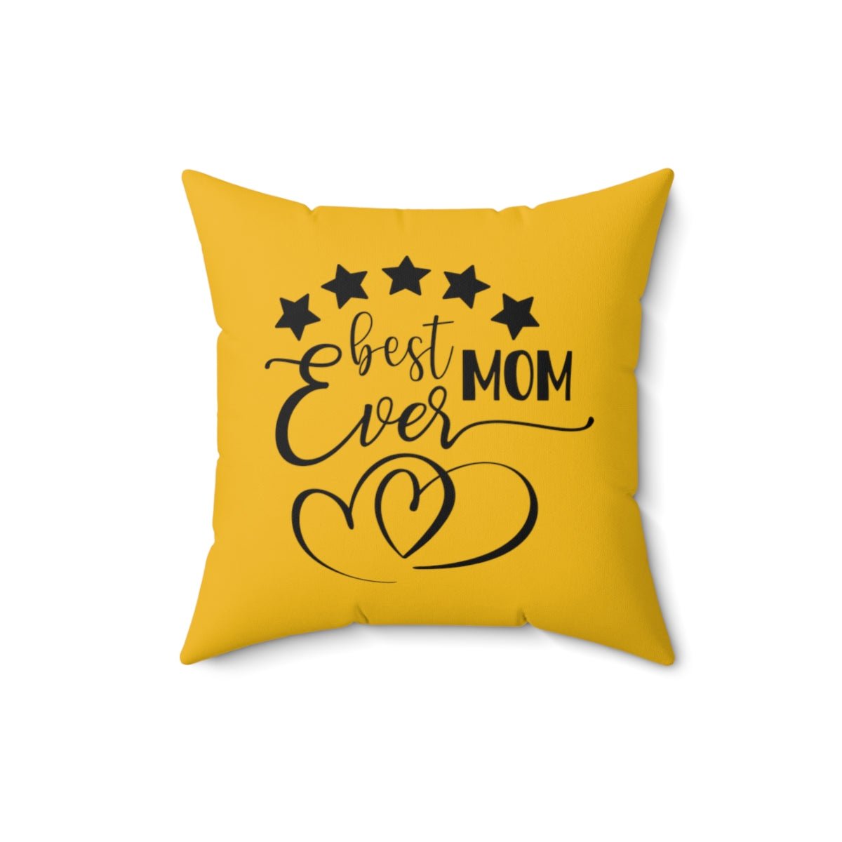Yellow Chaos Coordinator / Best Mom Ever Polyester Square Pillow Two-sided Quote pillow for Mom Busy Mom Pillow Gift for Mother - I Love Heartstrings