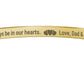 You are Loved cuffed bracelet Daughter gift from Dad and Mom - I Love Heartstrings